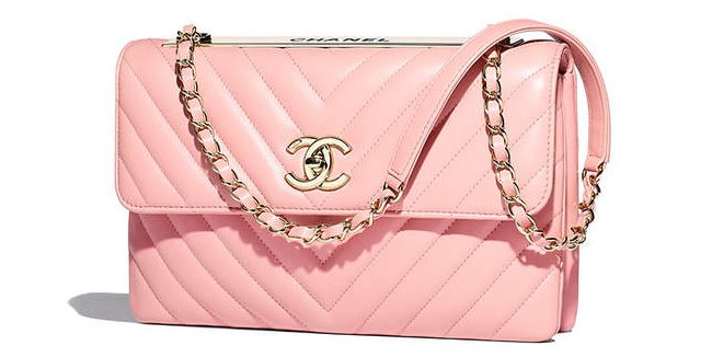 Chanel Trendy CC Chevron Bowling Bag Rose Fuchsia Jersey – ＬＯＶＥＬＯＴＳＬＵＸＵＲＹ