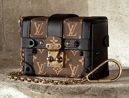 Louis Vuitton Black EPI Leather Trunk Multicartes Key Chain and Bag Charm