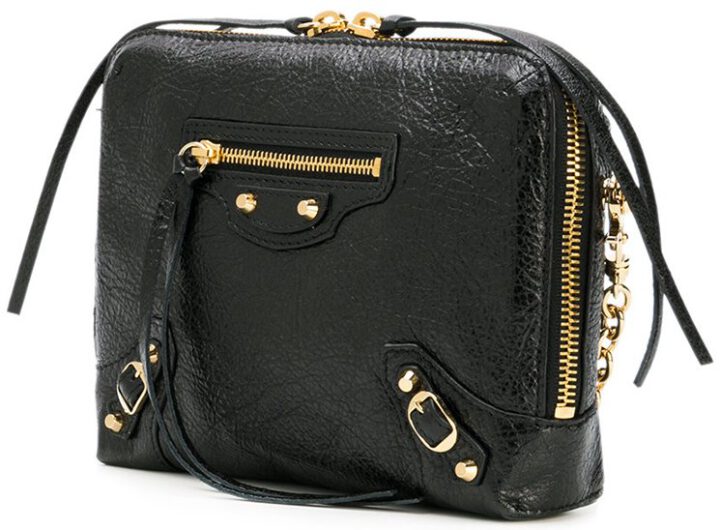 balenciaga leather reporter bag