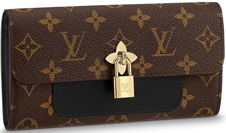 lv flower wallet
