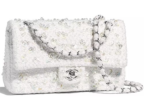 Chanel Embroidered Tweed Classic Flap Bag