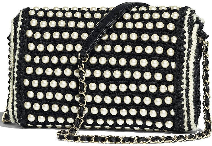 Chanel Braided Pearl Crochet Bag 2