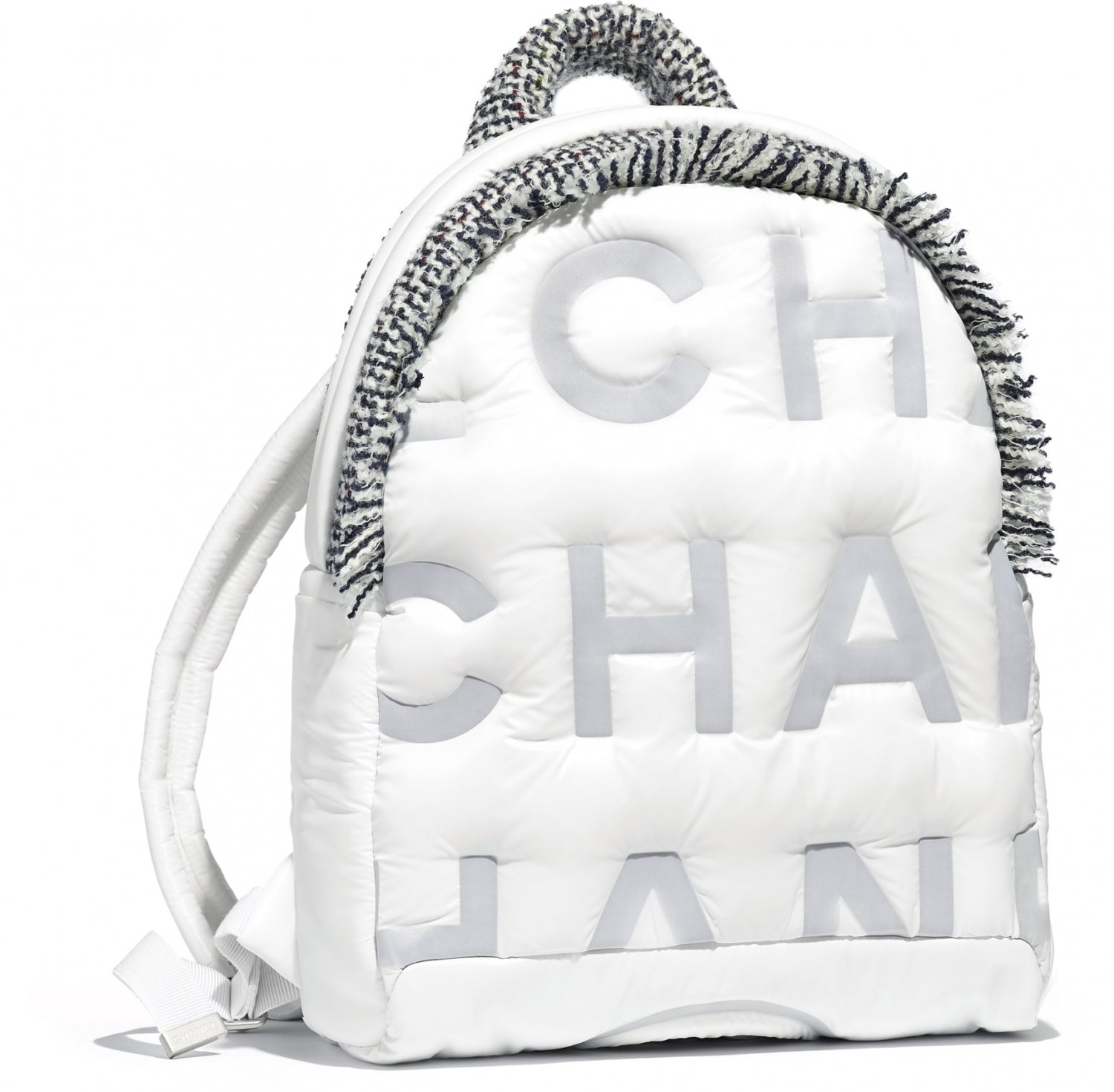 Chanel Nylon Tweed Coco Neige Backpack