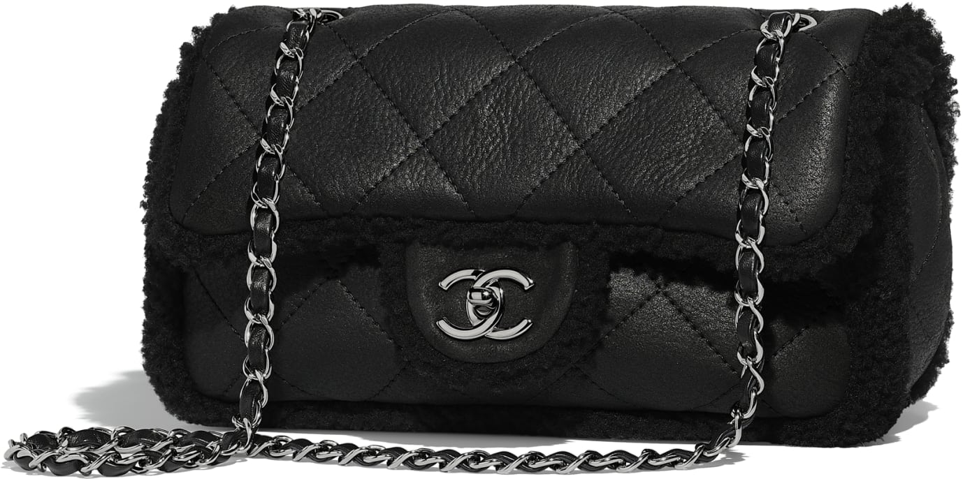 Chanel Small Shearling Coco Neige Flap Bag