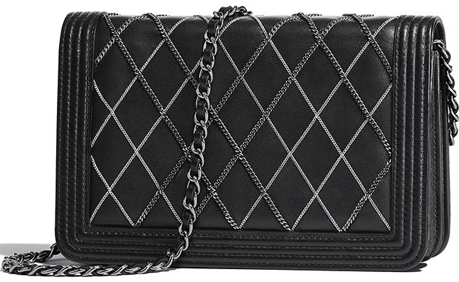 Chanel Boy Chain Quilted WOC 2