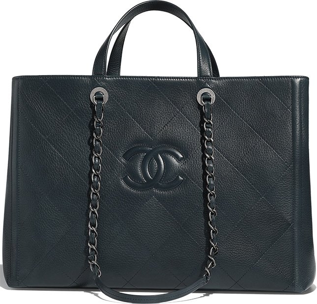 Chanel CC Deerskin Large Shopping Bag
