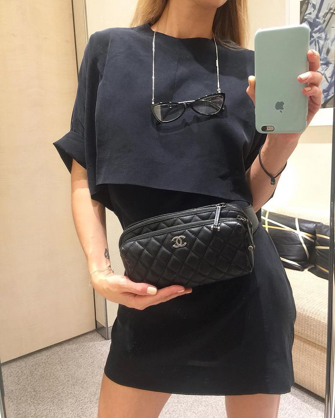 Chanel Calfskin Quilted Waist Bag 5