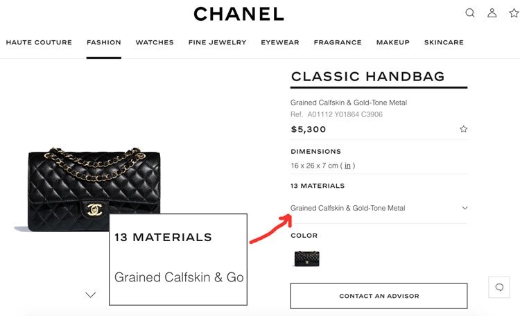 Chanel Website