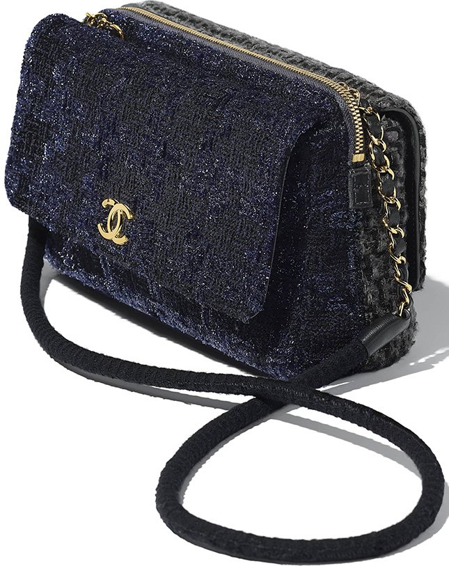 Chanel Tweed Double Flap Bag