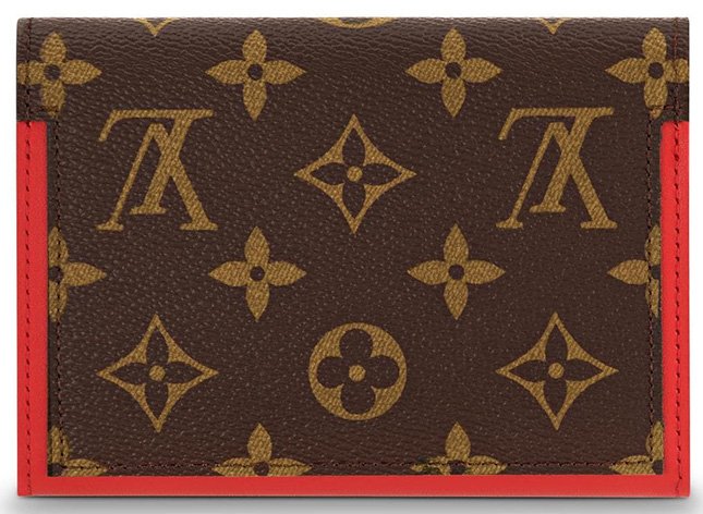 LOUIS VUITTON Monogram Flore Compact Wallet Coquelicot | FASHIONPHILE