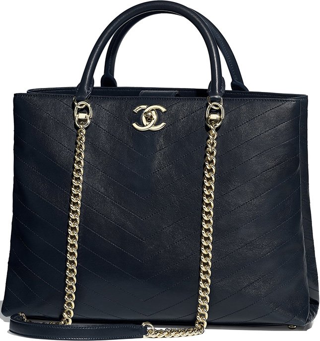 Chanel Chevron Tote Bag