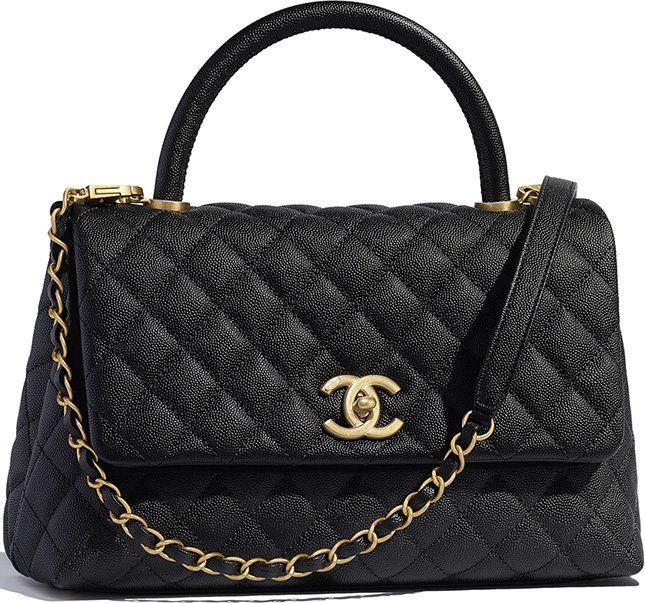 Chanel Coco Handle Bag Diamond versus Chevron Quilting