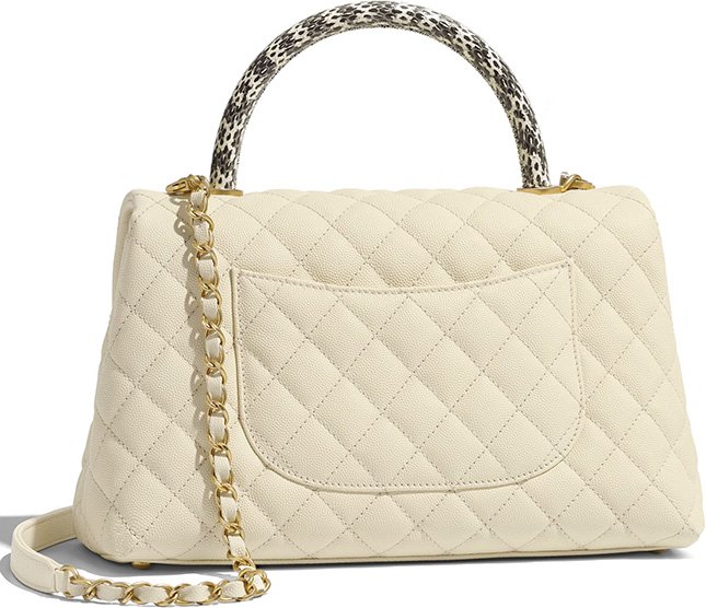 Chanel Coco Handle Bag With Elaphe Handle 2