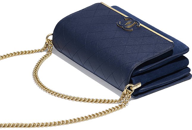 Chanel Grained Calfskin Enamel CC Flap Bag 5