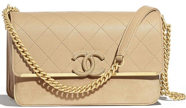 Chanel Grained Calfskin Enamel CC Flap Bag 6