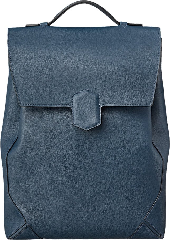 Hermes Flash Backpack Evercolor Blue