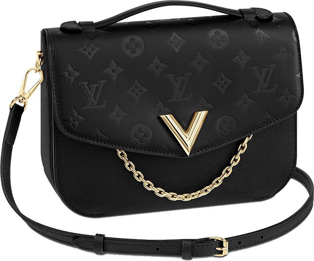 Louis Vuitton - Very Smooth Calfskin Saddle Bag Noir