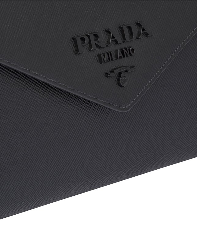 Prada So Black Monochrome Saffiano Bag 5