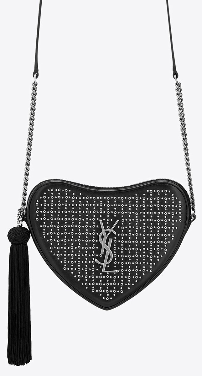 Saint Laurent Monogram Heart Cross Bag 7