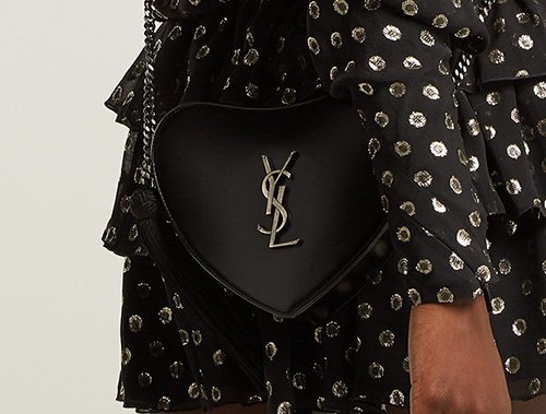 V3YGU Saint Laurent Sac Coeur Small Heart Crossbody Bag