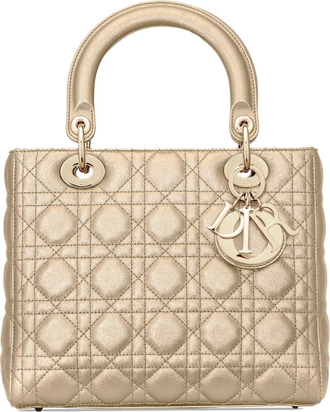 The Light And Black Gold Of Lady Dior Bag 8