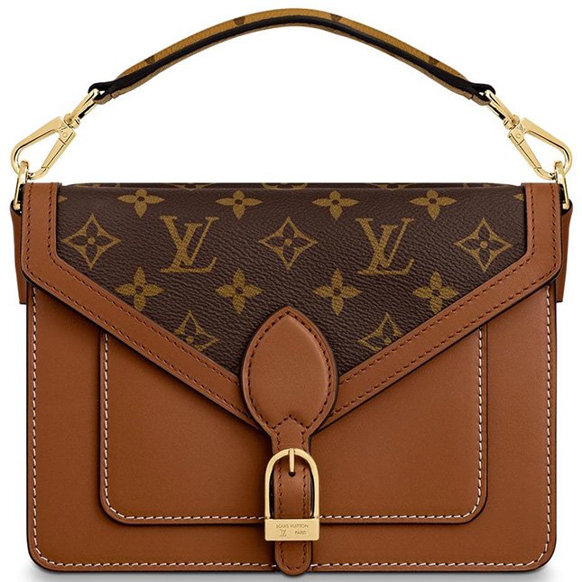 Louis Vuitton Rare Vintage Monogram Sac Biface Flap Bag with Key