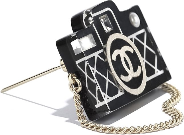 Chanel CC Camera Brooch