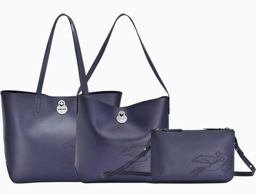 longchamp purple tote bag