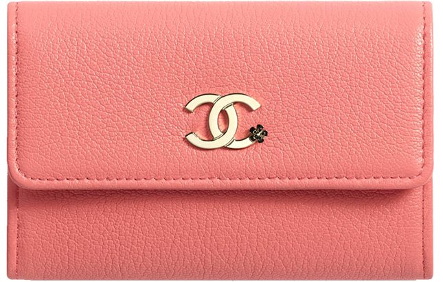 Chanel Pink Camellia Embossed Leather Wallet on a Chain WOC For Sale at  1stDibs