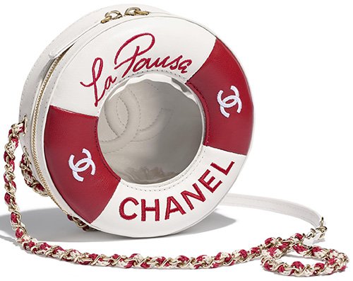 Chanel 2019 Coco Lifesaver Small Round Bag w/ Tags - White