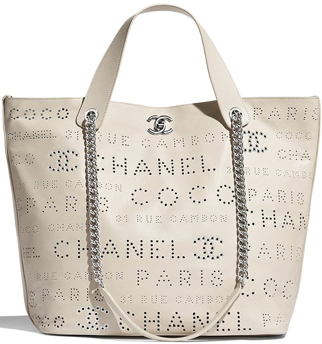 Chanel Logo Eyelets Bag
