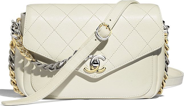 Chanel Envelope Flap Bag With Bi Color Hardware