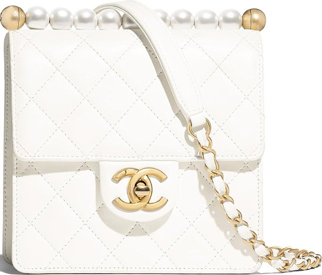 Chanel Short Pearl Handle Bag