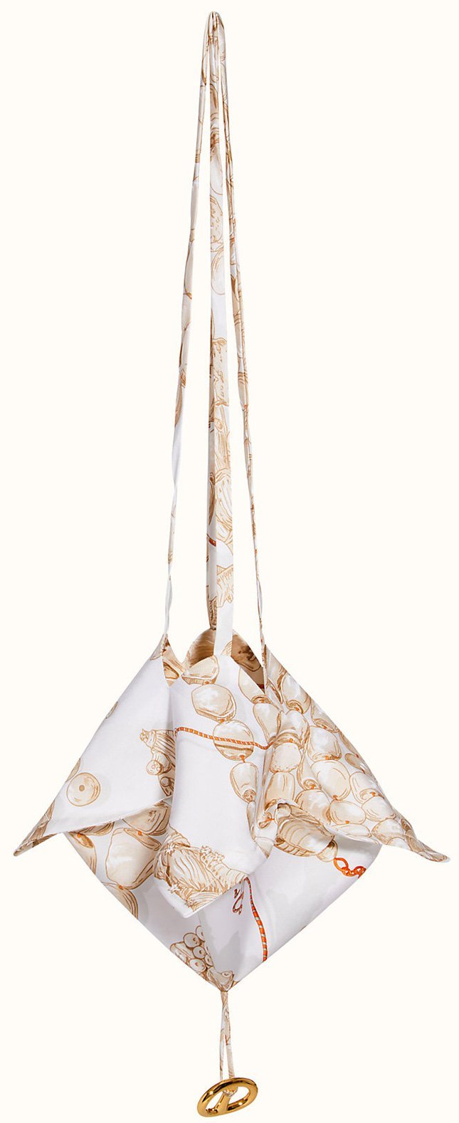 Hermes Petite H Silk Twill Bag