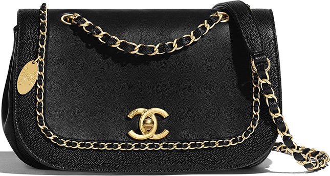 Chanel Flap Woven Chain Around Bag