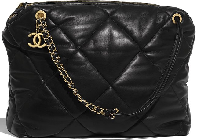 Chanel Black Paris-New York Medium Bowling Bag