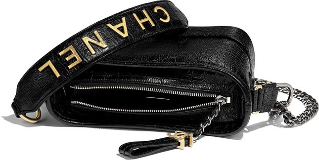 Chanel’s Gabrielle Croc Embossed Bag With Signature Strap