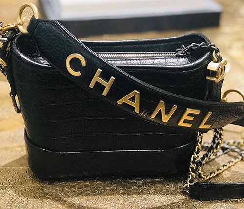 Chanel’s Gabrielle Croc Embossed Bag With Signature Strap thumb