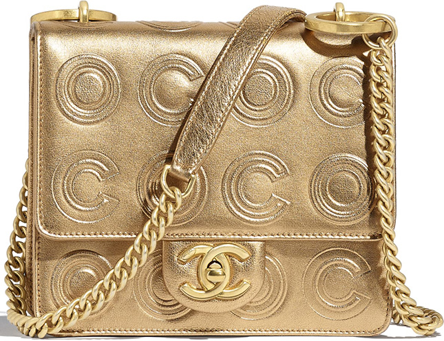 Chanel Gold Circle C Bag