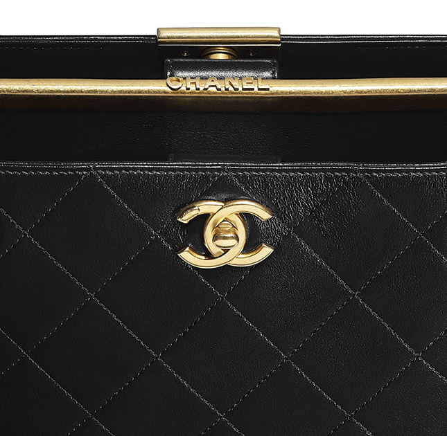 Chanel Large Shopping Bag With Signature Plate