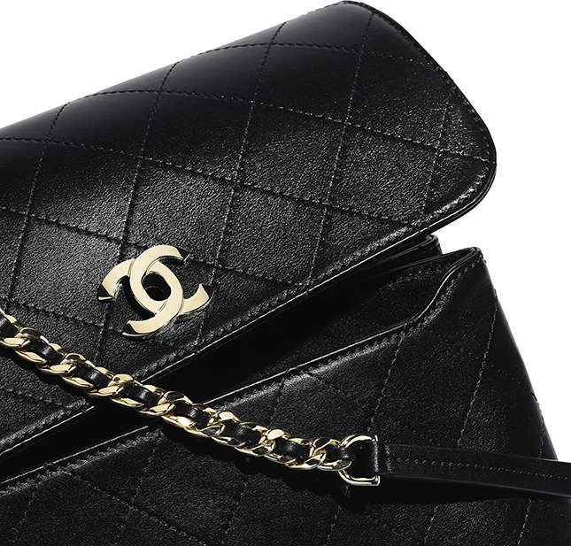 Chanel Calfskin Double Pocket Bag