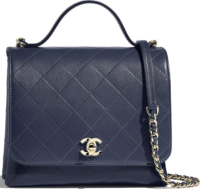 Chanel Calfskin Double Pocket Bag
