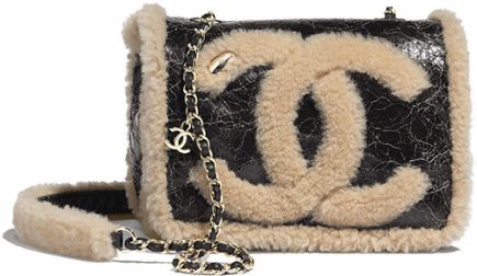 Chanel CC Crumpled Shearling Bag Collection thumb