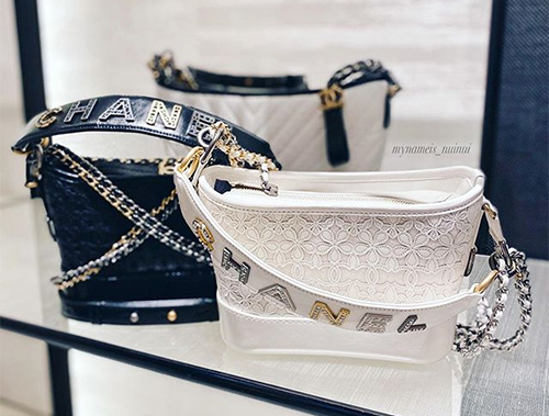 Chanel’s Embossed Logo Gabrielle Bag with Bi Color Chain Strap thumb