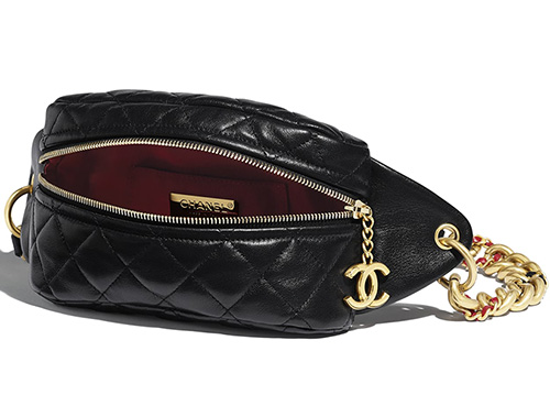 Chanel Chain Leather Link Waist Bag thumb