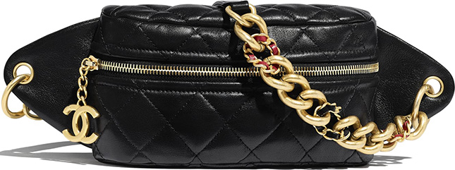 Chanel Chain Leather Link Waist Bag