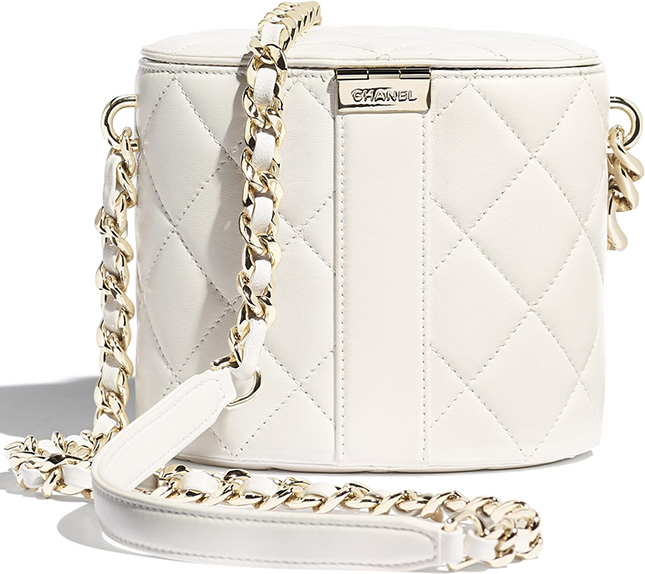 CHANEL Camellia Round Clutch with Chain Lambskin - Bellisa