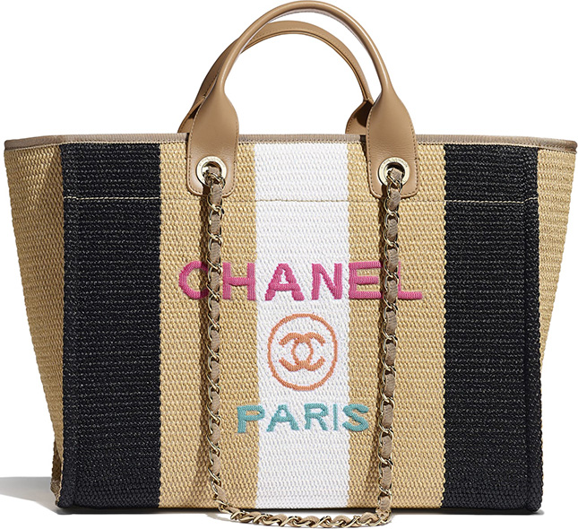 Chanel Viscose Multicolor Deauville Bag
