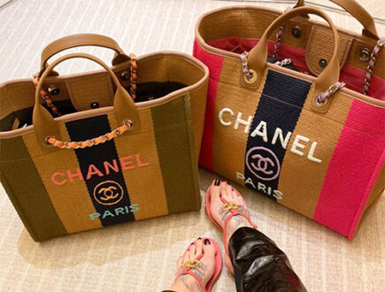 Chanel Viscose Multicolor Deauville Bag thumb