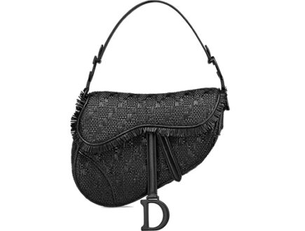 Dior Saddle Braided Leather Strips Bag thumb